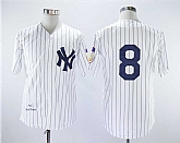 Yankees 8 Yogi Berra White 1951 Throwback Stitched Baseball Jerseys,baseball caps,new era cap wholesale,wholesale hats
